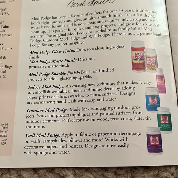 Plaid Mod Podge kit that contains most of the items you would need for projects. - Picture 12 of 13